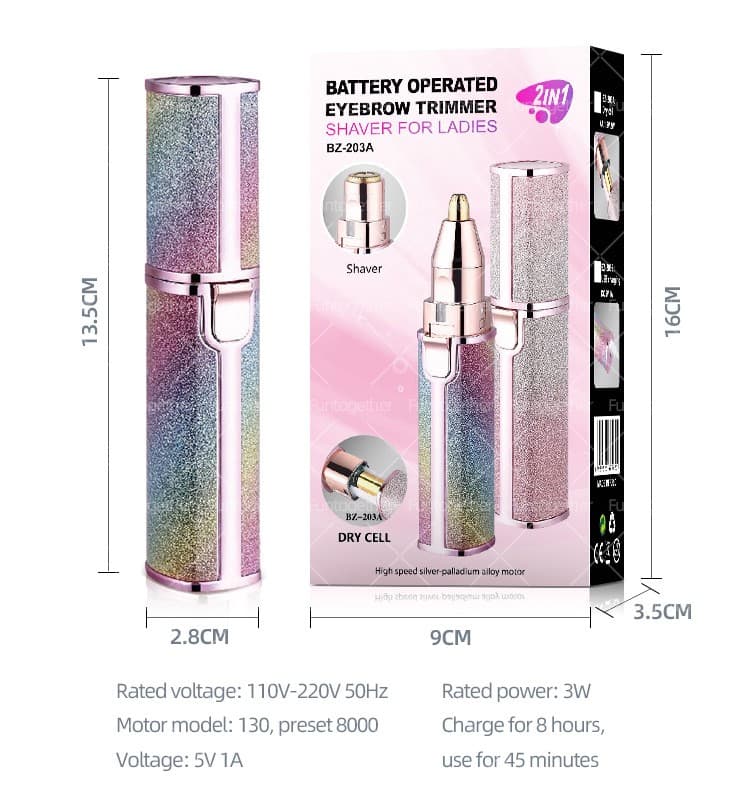 2 in 1 electric Eyebrow Trimmer