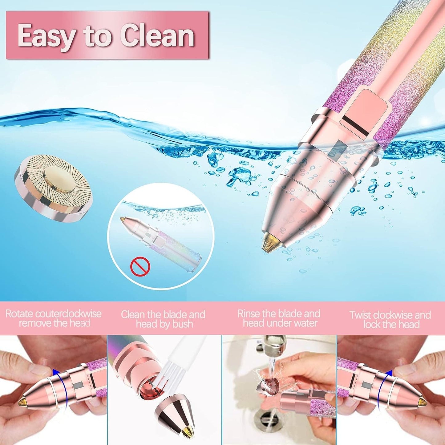 2 in 1 electric Eyebrow Trimmer