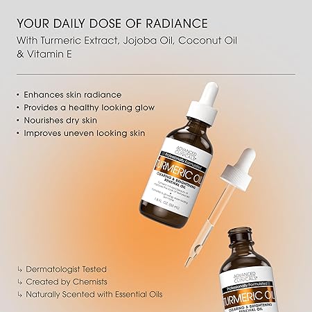 Advanced Clinicals - Turmeric Oil Clearing & Brightening Renewal Oil (Original)