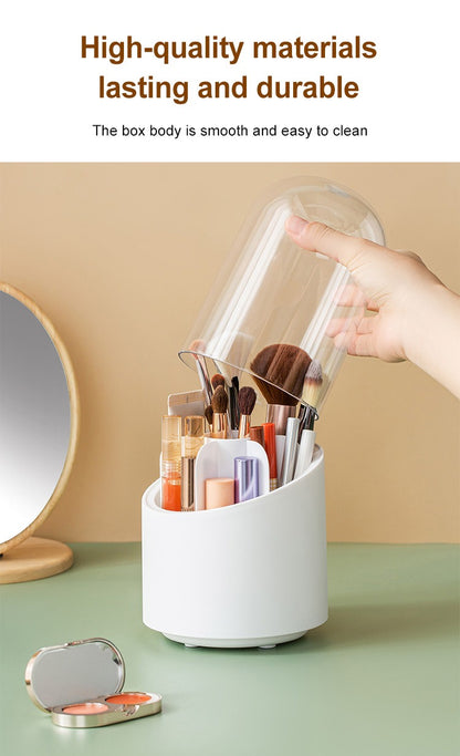 360° Rotating Makeup Brush Storage Box