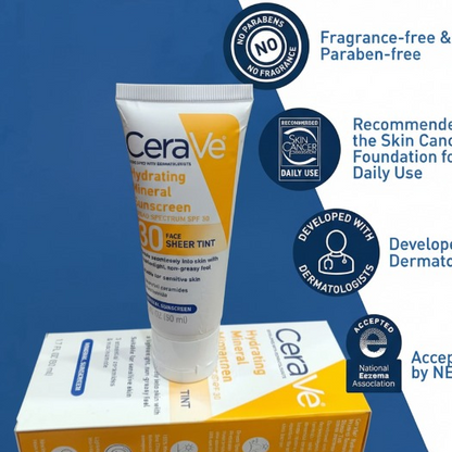 CeraVe Hydrating Mineral Sunscreen SPF 50